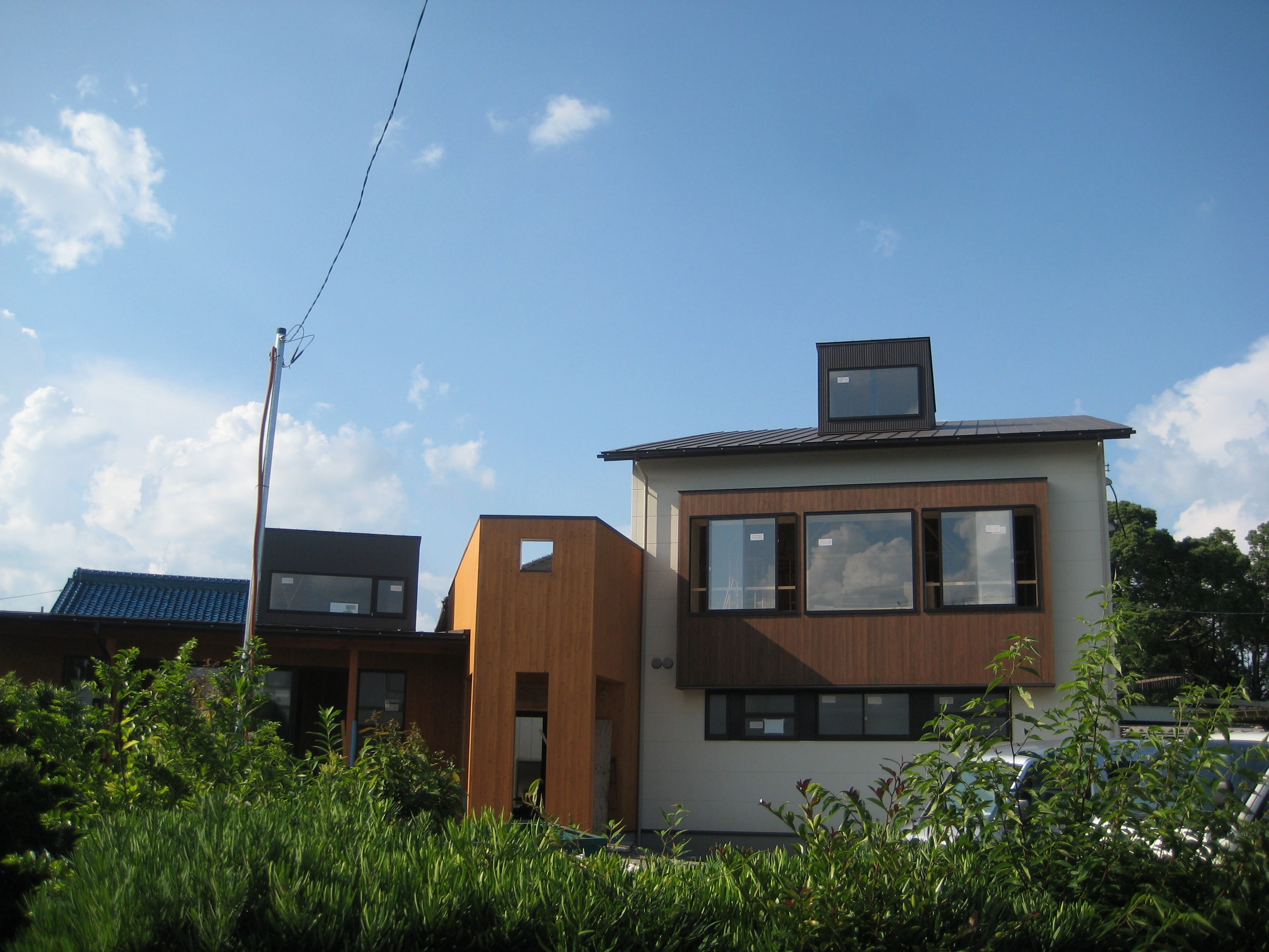 岐阜県養老町「下笠の家」木造２階建　２世帯 現場