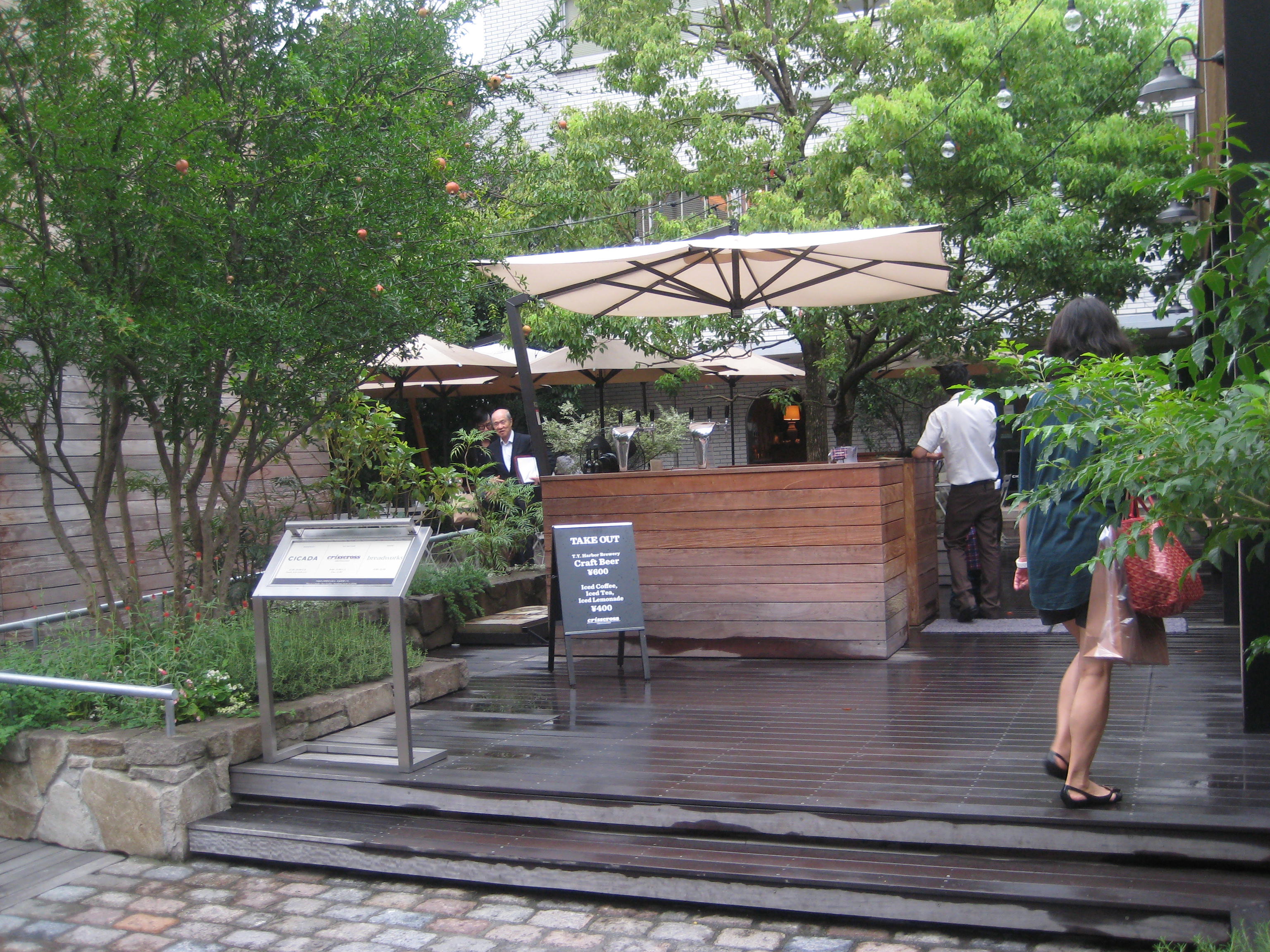 東京　建築視察３　オープンカフェ