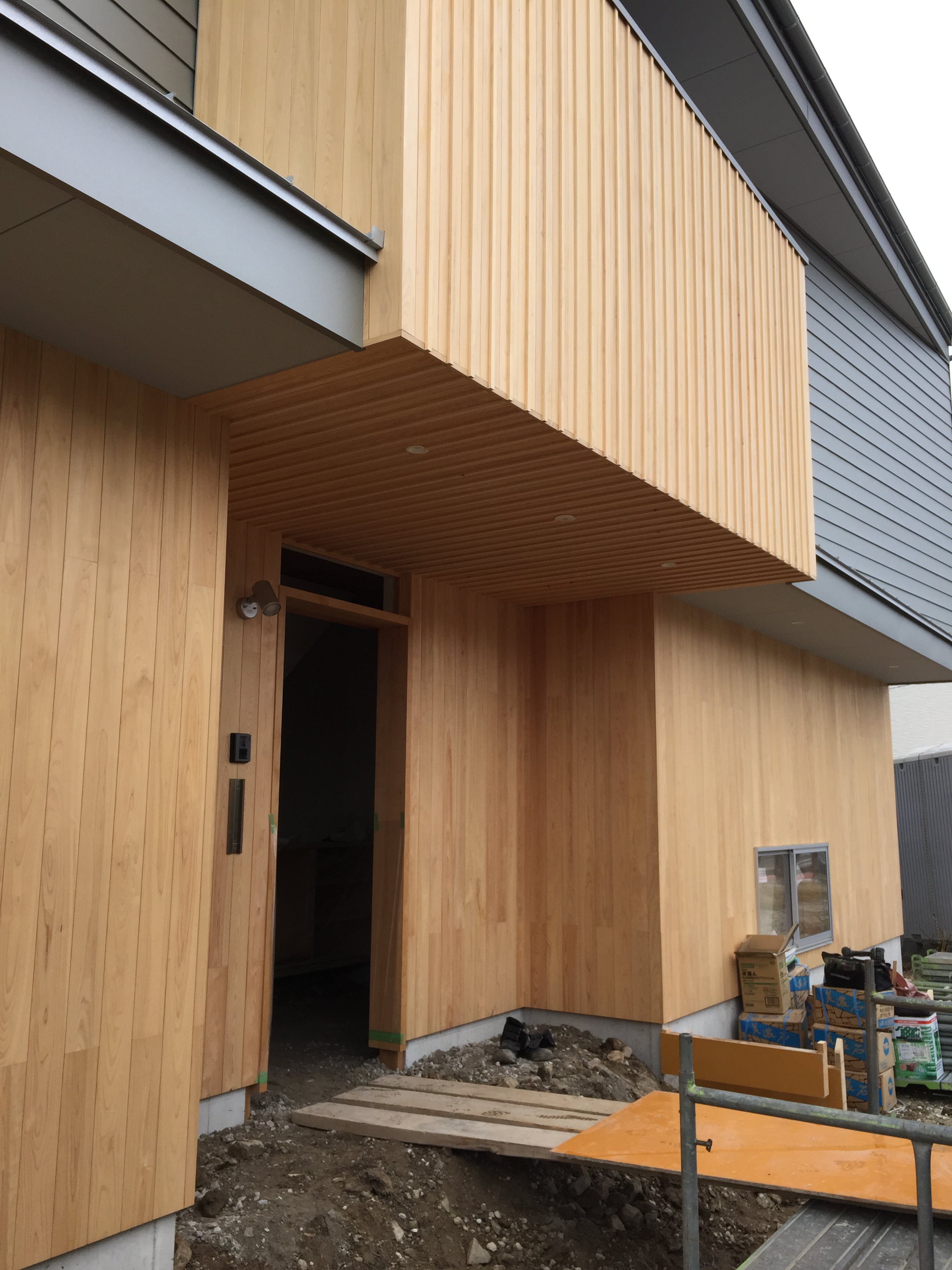 愛知県安城市「塔元の家」木造2階建　スキップフロア・変形敷地　現場