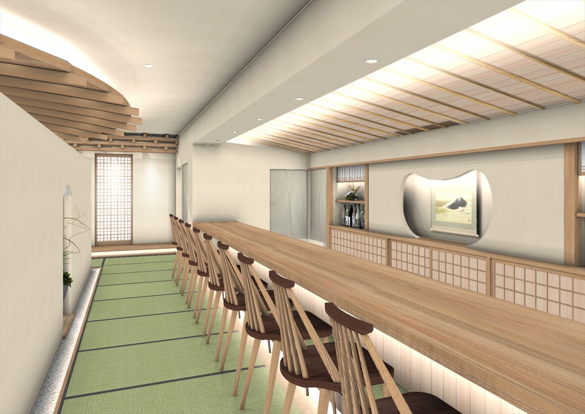 中国張家港　「日本料理店」　店舗　実施設計終了