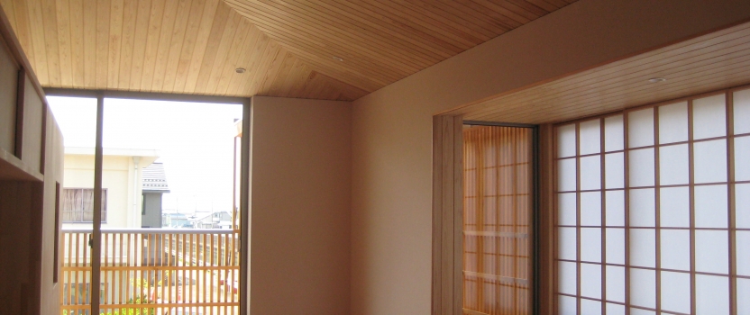 岐阜県大垣市　「世安の家」木造住宅　現場　オープンハウス