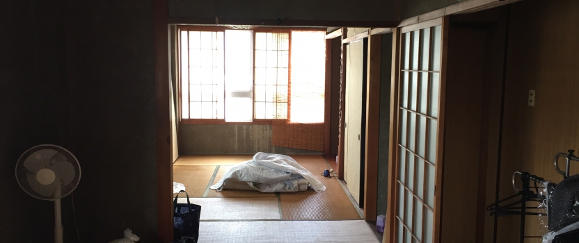 岐阜県岐阜市「築40年ビル　住宅リノベーション」　ビルリノベ　工事が始まります