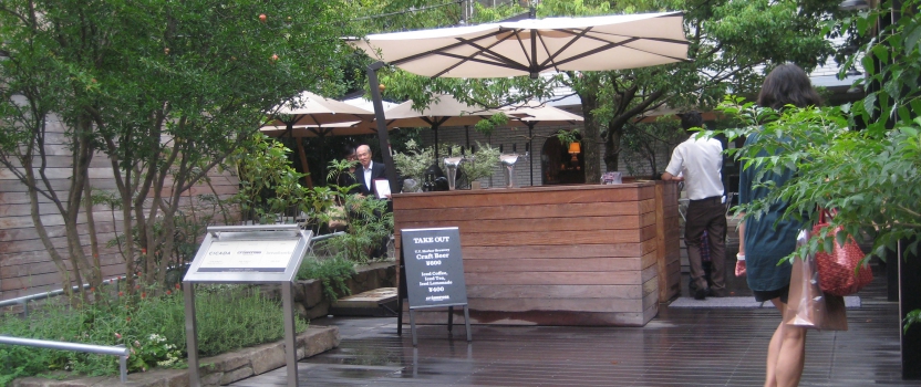 東京　建築視察３　オープンカフェ